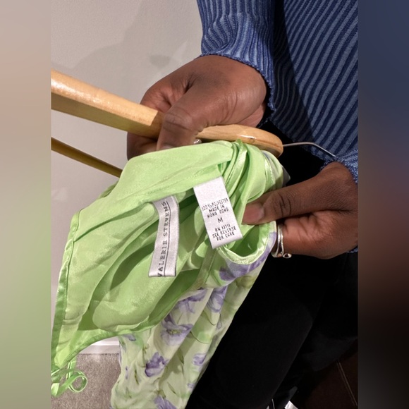 Vintage Valérie Stevens chiffon nightgown slip dress 100% polyester - Picture 6 of 9